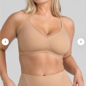 HoneyLove Crossover Wireless Bra Sand small 34 B/C